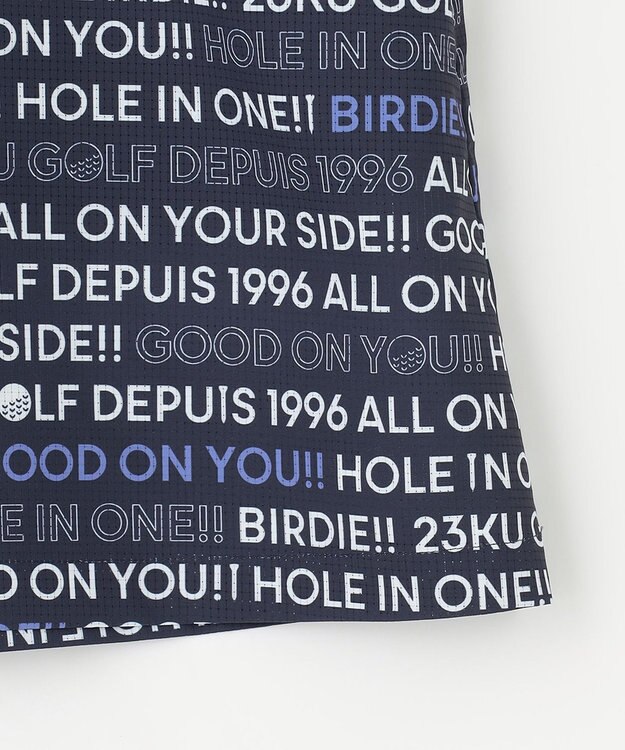 23区GOLF 【WOMEN】ロゴ総柄クールメッシュスカート ネイビー系5