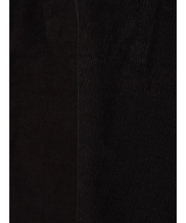 CRAFT STANDARD BOUTIQUE コーデュロイパールドット釦ワンピース Charcoal Gray