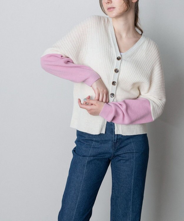 TRICOTE リブカーディガン 80IVORY