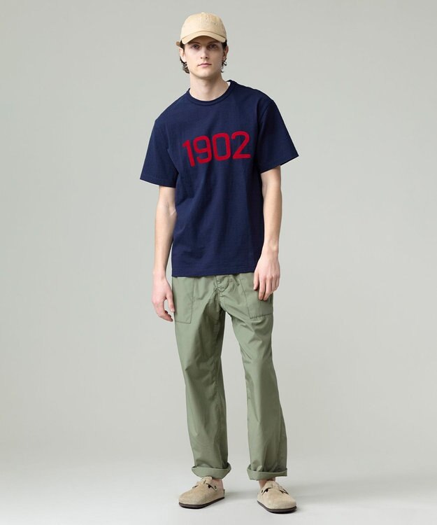 J.PRESS MEN 【NYUZELESS】1902 グラフィック Tシャツ ネイビー系