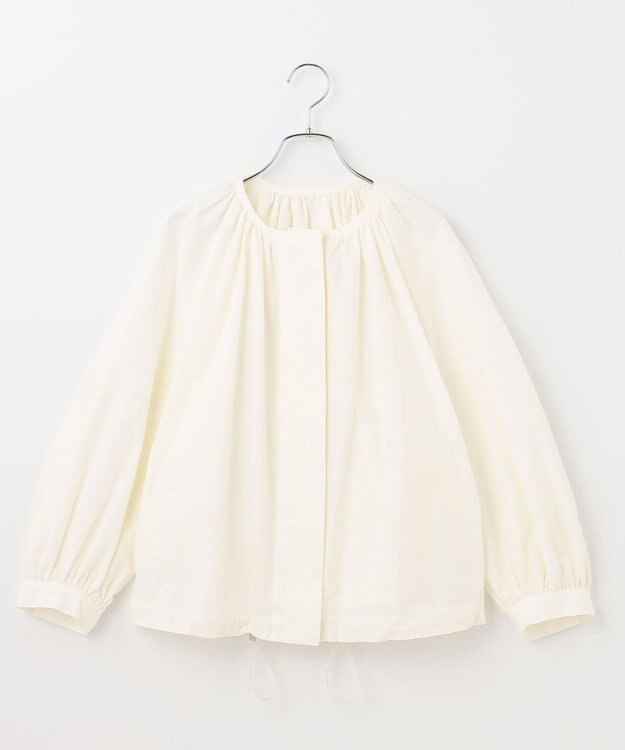 #Newans 【ANSWER for Co-Creation】フルギャザーシャツブルゾン ホワイト系