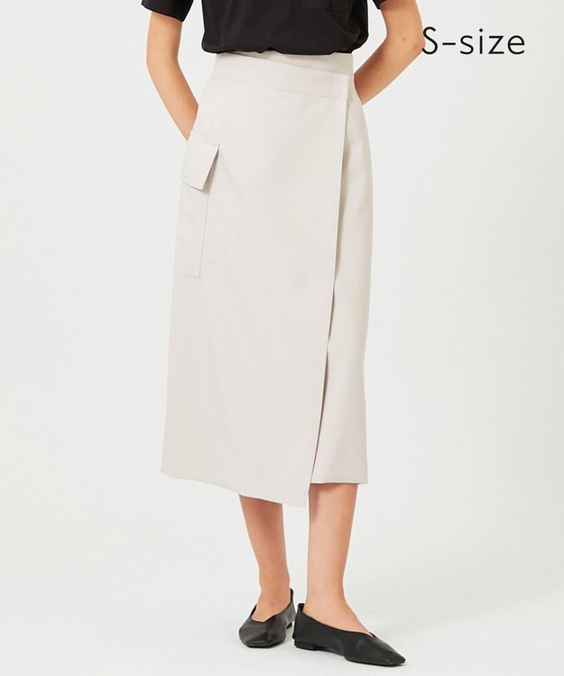BEIGE， 【S-size】RABELAIS / ラップスカート Ecru