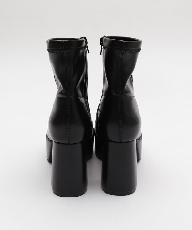 WEGO ストレッチヒールショートブーツ ブラック