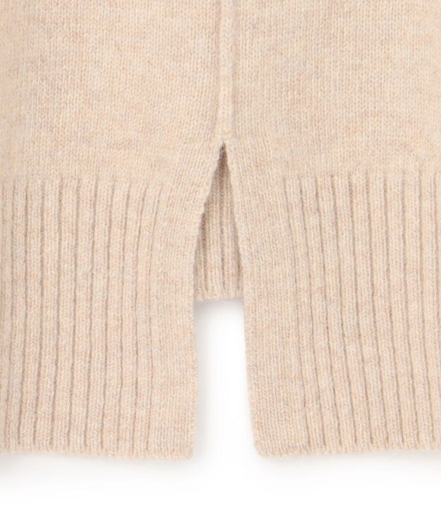 J.PRESS YORK STREET 【WOMEN】ウールカシミヤ デザインタートルネック ニット アイボリー系