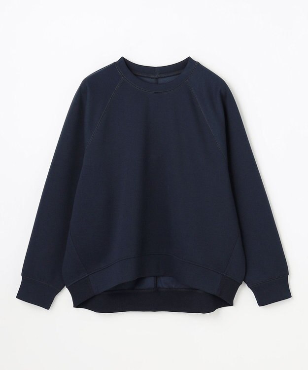 ANY L ダンボールバックリブプルオーバー ネイビー