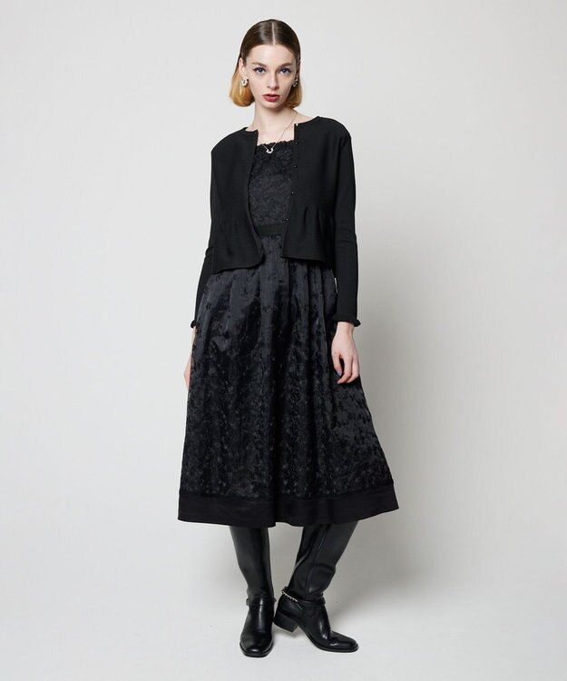 TOCCA 【洗える】FLOWERS ドレス ブラック系