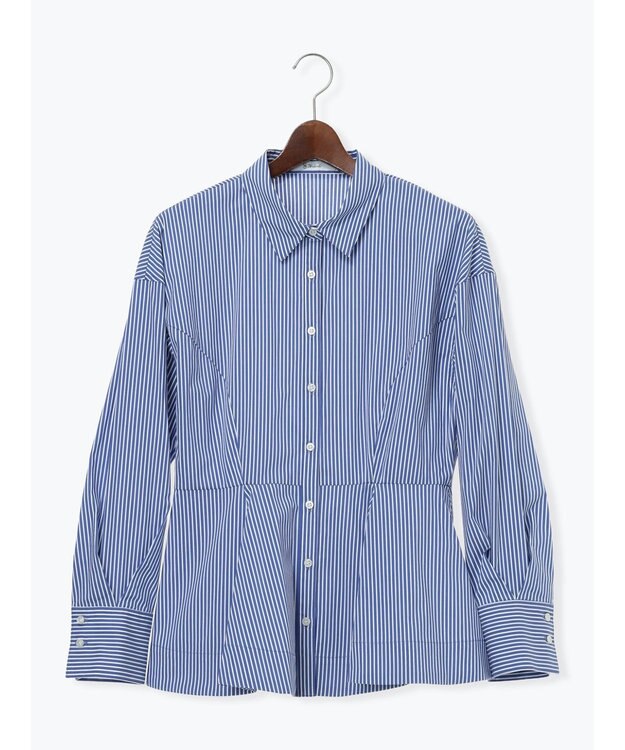 Te chichi ペプラムシャツ ネイビー