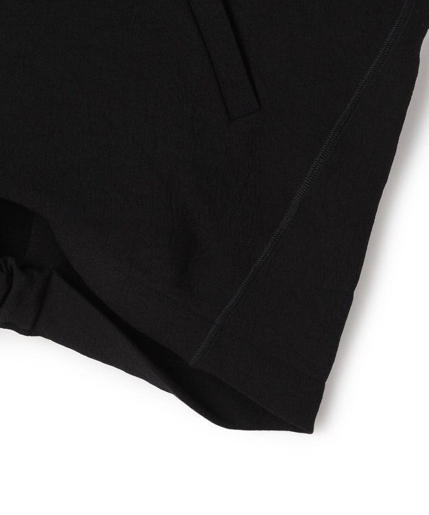 BEIGE， BROOM / スウェット風コンパクトライトパーカー Black