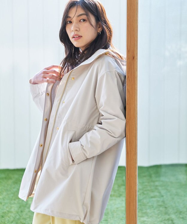 ANY 【手洗い可/撥水】ドロストコート エクリュ