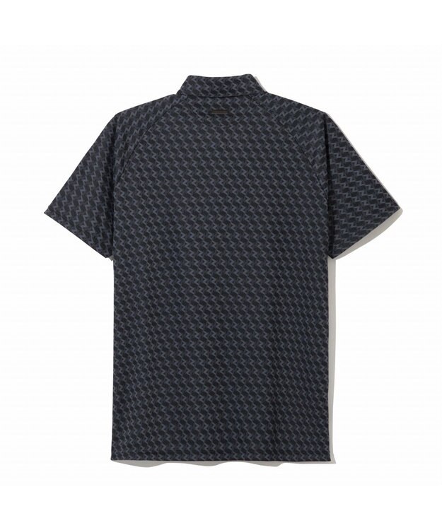 ZERO HALLIBURTON 【吸水速乾・UVケア】 ZHモノグラムジャガードポロシャツ ZHG-M5S6 82951 ブラック