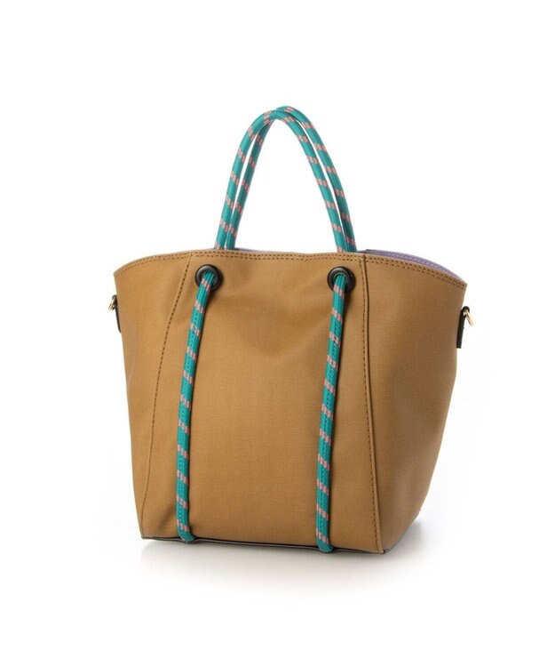 UNBILLION カシュカシュ cachecache / コーティングキャンバスロープハンドルトート ベージュ