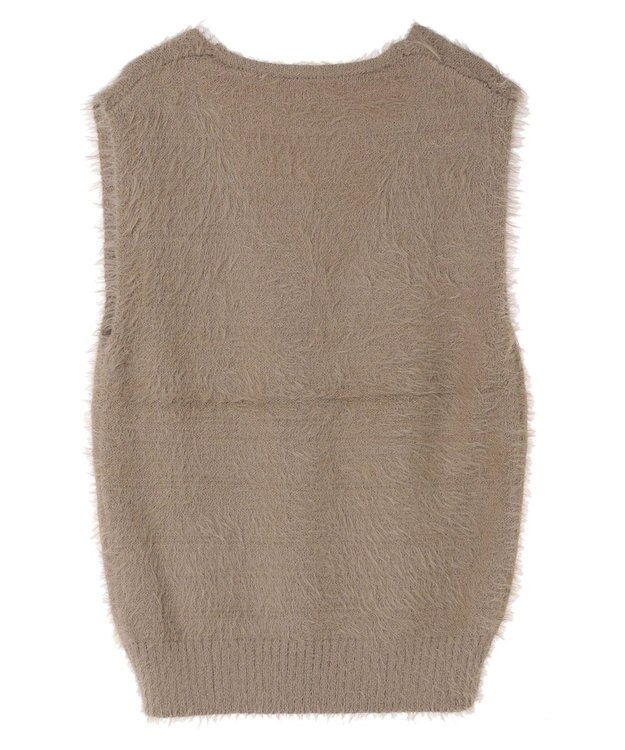 Green Parks ・Ｐｅｔｉｔ　Ｆｌｅｕｒ　シャギーニットベスト Beige