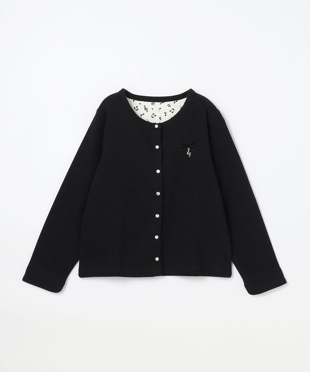 ANY KIDS まいにちスナップカーディガン ブラック