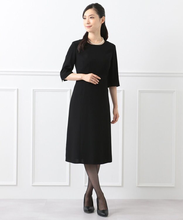 組曲 NOIR モランナ経二重 ジャケット+ワンピース ブラック系