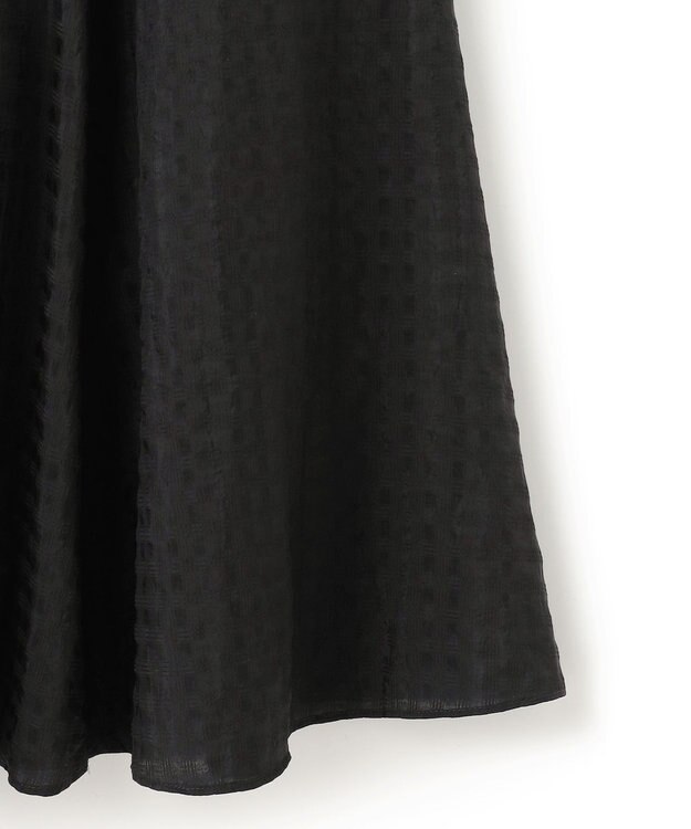 UNFILO ライトシアー フレアスカート モノトーンチェック