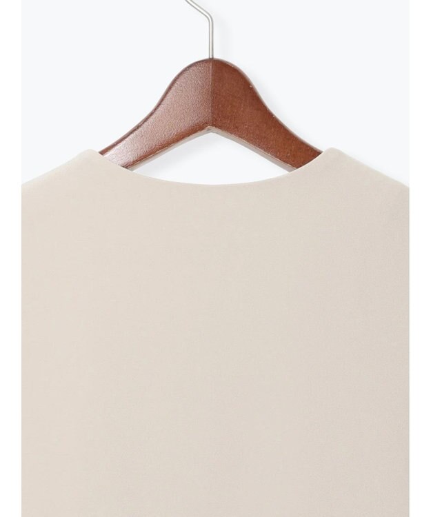 Te chichi 【セレモニーアイテム】サイドプリーツペプラムジレ（セットアップ可） ベージュ