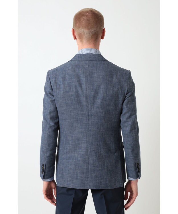 DAKS ウールコットンダークブルージャケット ブルートパーズ