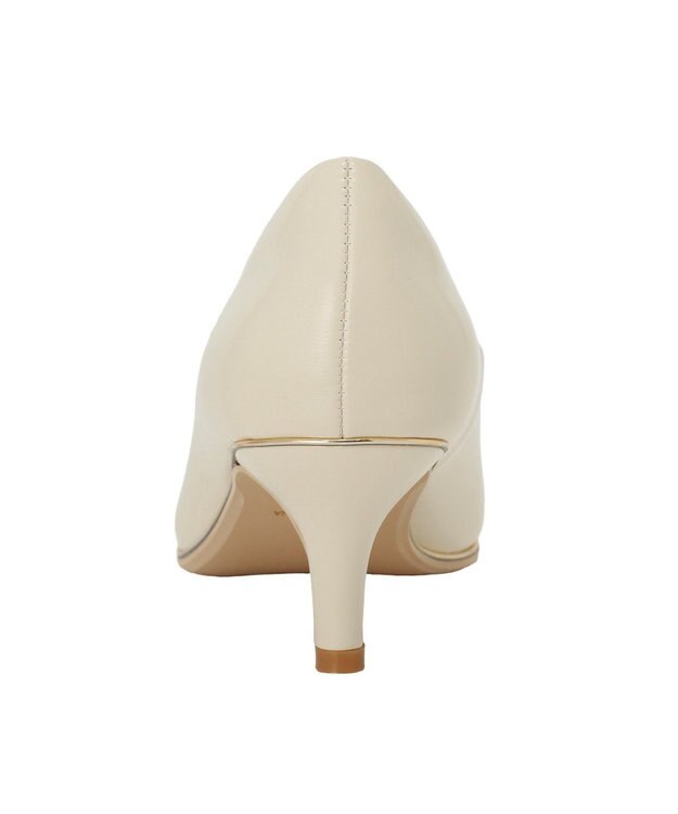 YECCA VECCA メタルラインパンプス Ivory