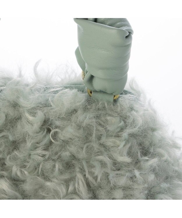 UNBILLION カカトゥ kakatoo / シアリングフェイクファー2wayバッグ ライトグリーン