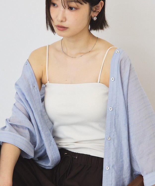 AMERICAN HOLIC 【カップ付き】バンドゥキャミソール Off White