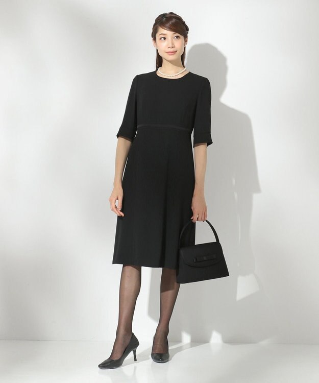 組曲 NOIR モランナ経二重 ジャケット+ワンピース ブラック系