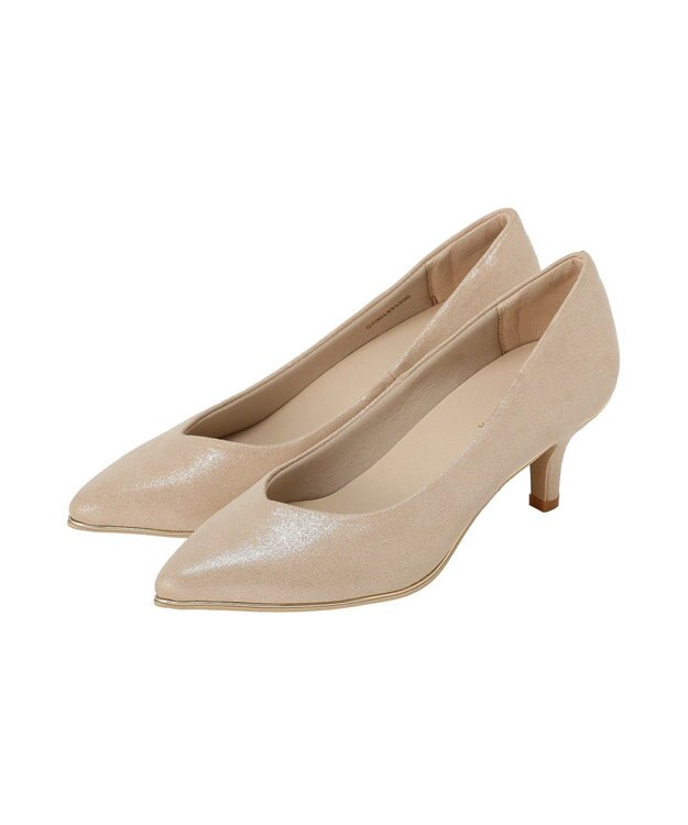 YECCA VECCA メタルラインパンプス Light Beige