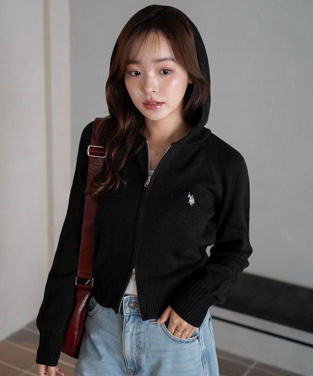 WEGO 【新色追加】別注USPOLOWZIPニットPK ブラック