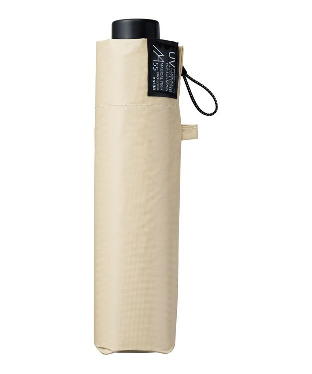 MOONBAT 【遮光100％/超軽量/耐久性】マジで軽い傘 晴雨兼用 折りたたみ日傘 マジカルテックプロテクション Tough 12 rib 55cm ベージュ