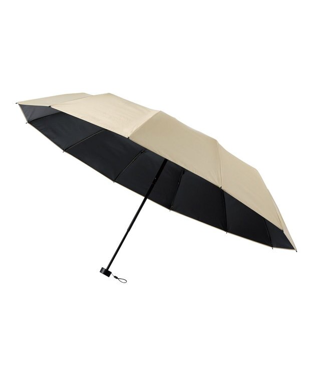 MOONBAT 【遮光100％/超軽量/耐久性】マジで軽い傘 晴雨兼用 折りたたみ日傘 マジカルテックプロテクション Tough 12 rib 55cm ベージュ