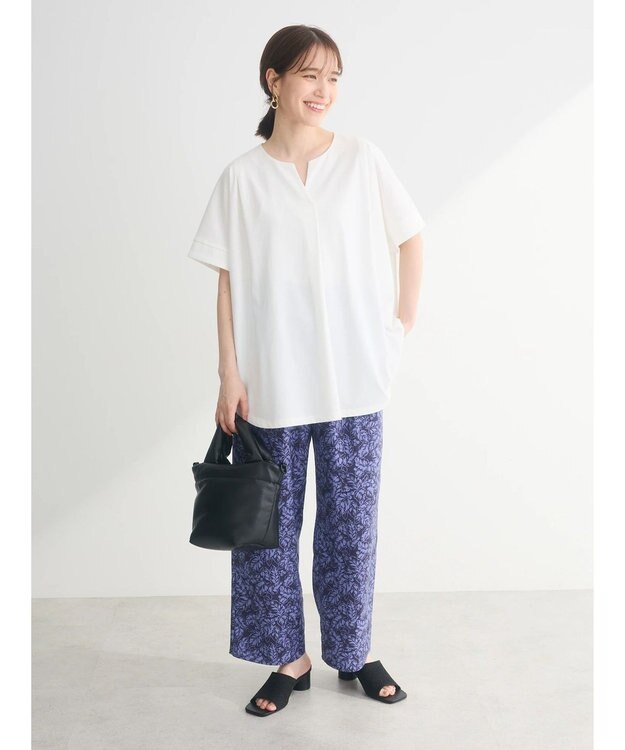 Green Parks 冷っとすずやか　フレンチスリーブスキッパー Off White