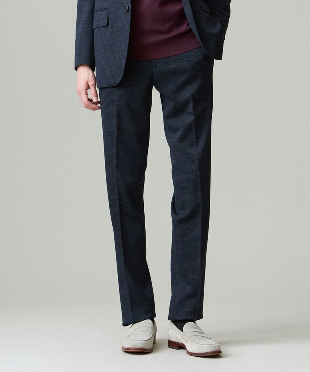 J.PRESS MEN 【セットアップ対応】マナードライトジャージー スラックス ネイビー系8