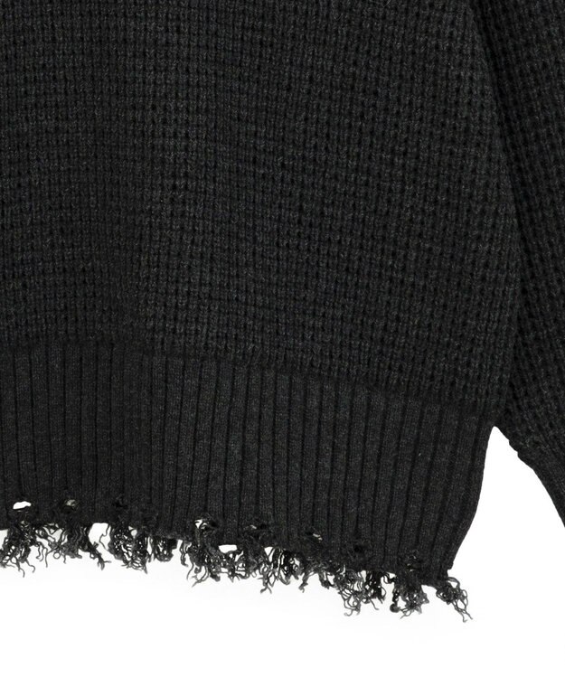 YECCA VECCA ダメージルーズニット Blue