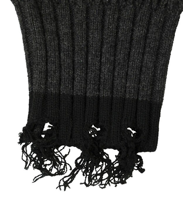 YECCA VECCA ダメージルーズニット Blue