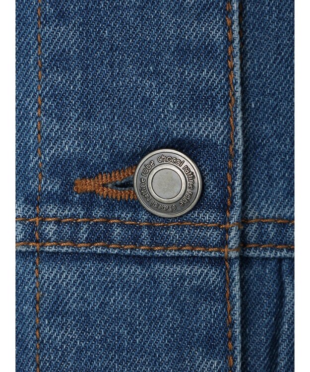 Green Parks ノーカラーデニムジャケット Light Indigo