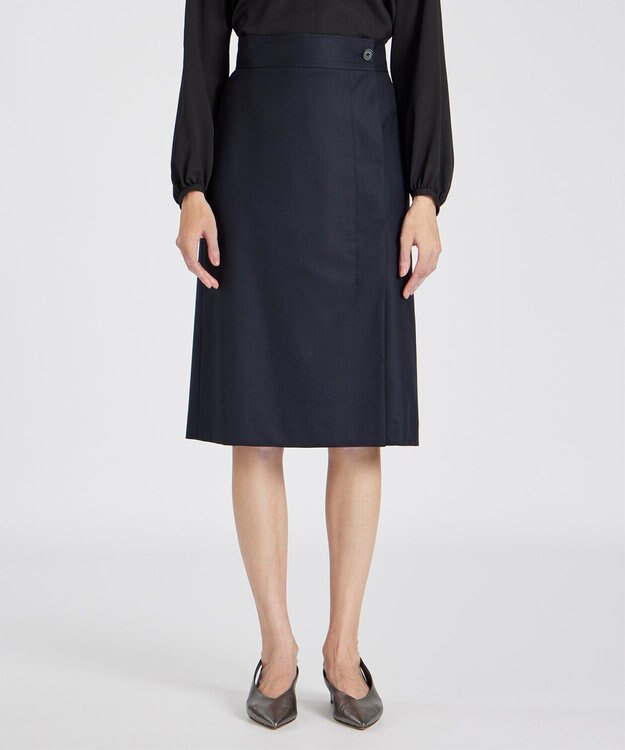Paul Smith トラベル ラップスカート ネイビー