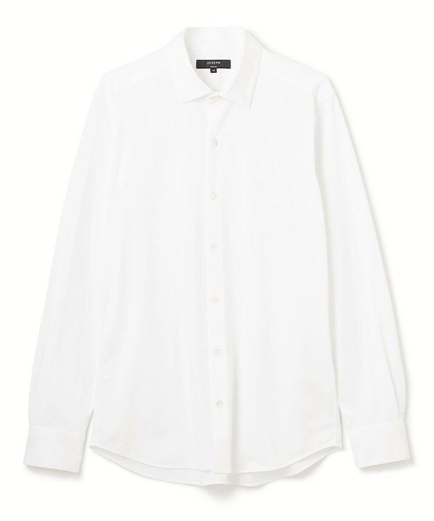 JOSEPH HOMME ハイゲージコットンジャージー 　レギュラーカラーシャツ ホワイト系