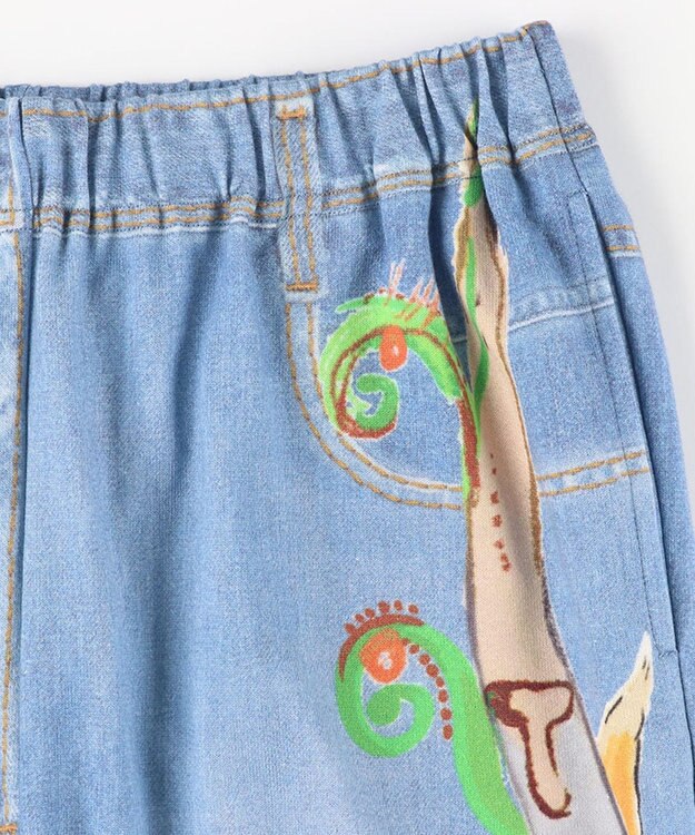 tsumori chisato SLEEP ツモリチサト ボトムス 長ズボン ルームウエア 綿100%(本体) ミニ裏毛素材 レディース UOX544 /ワコール ブルー