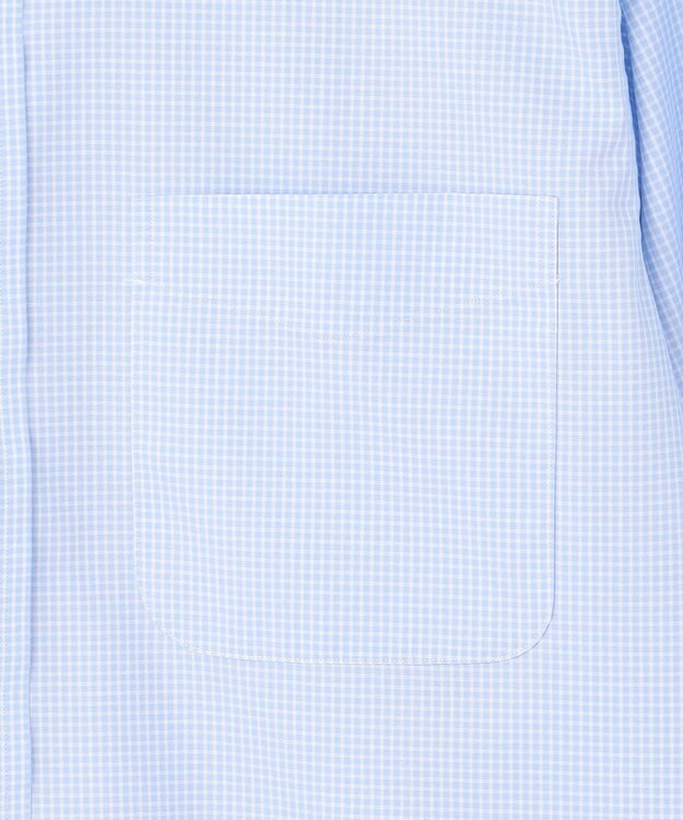 J.PRESS MEN 【Single Needle Tailoring / 形態安定】ミニギンガムチェック シャツ / B.D. サックスブルー系3