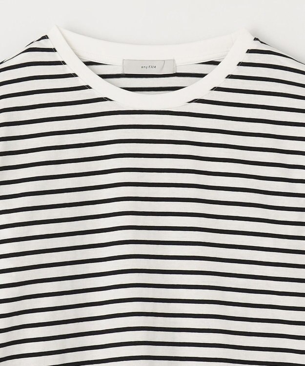 ANY テールロングTシャツ ボーダー