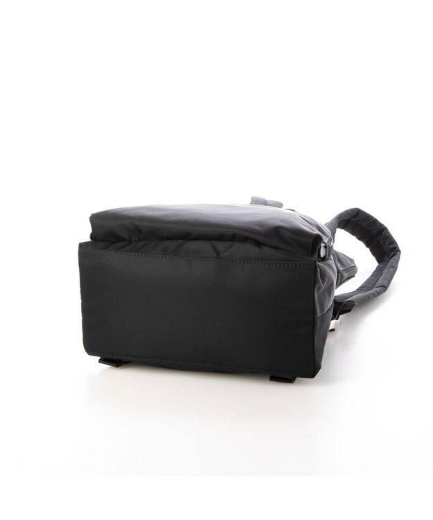 LA BAGAGERIE ナイロン×リサイクルレザー　ミニリュック ブラック