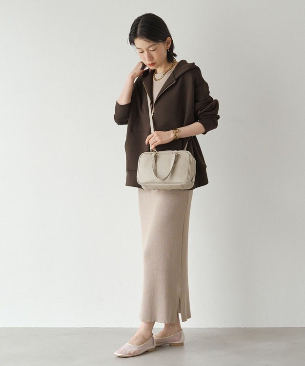 russet 【2025AW新作】シュリンクレザー2WAYミニボストンバッグ(CE-1581) GrayBeige