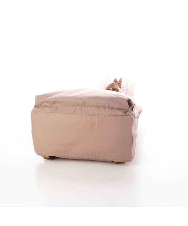 LA BAGAGERIE ナイロン×リサイクルレザー　ミニリュック ピンク