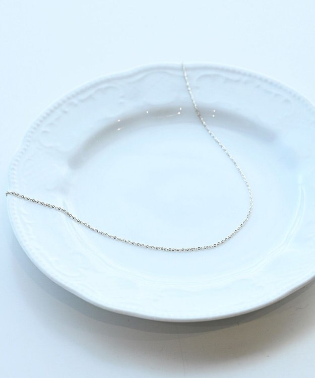 yoaa シルバー925 シンプルチェーンネックレス シルバー925