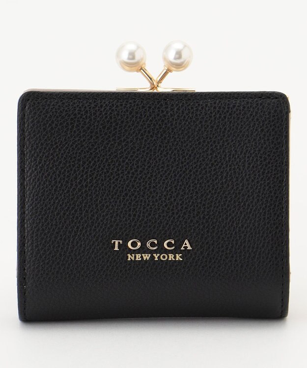 TOCCA POINT OF PEARL BIIFOLOD WALLET 2つ折り財布 ブラック系
