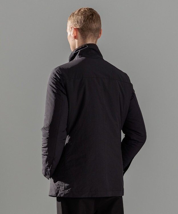 JOSEPH HOMME 【WEB限定】パウダーピーチクロス ナイロンコート ブラック系