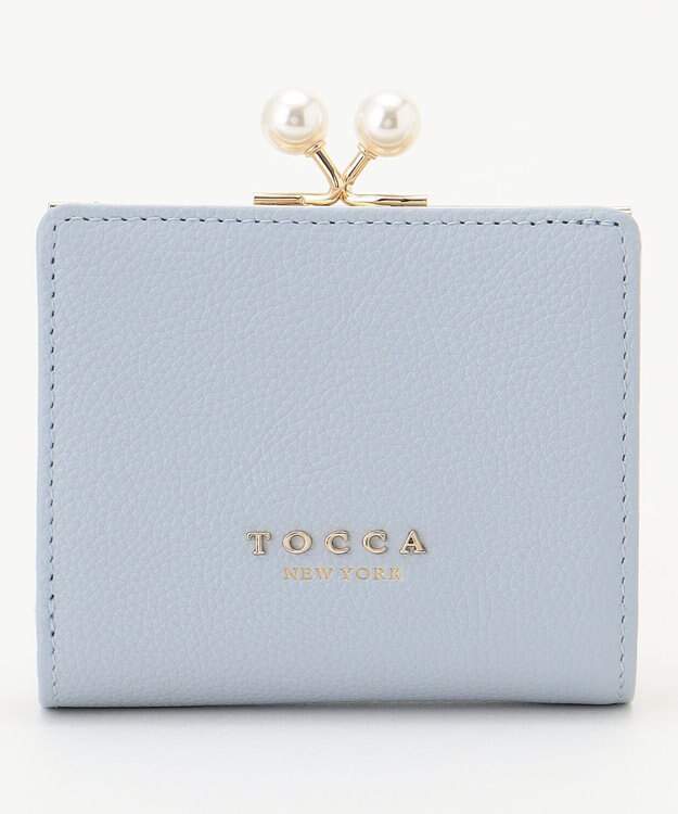 TOCCA POINT OF PEARL BIIFOLOD WALLET 2つ折り財布 ブルー系