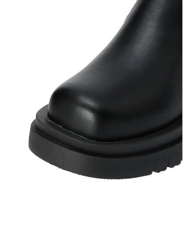 Green Parks ・ＬＥＮＡ　ストレッチ厚底ショートブーツ Black