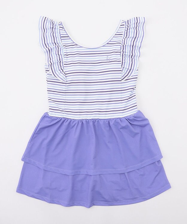 組曲 KIDS 【SS-Lサイズ】 フリルスカートスイムウェア(ワンピース) ラベンダー