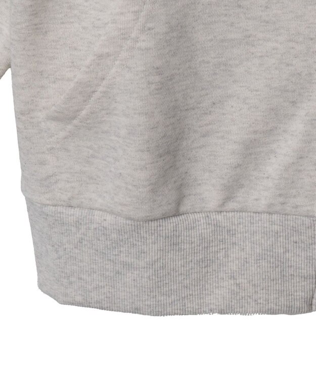 WEGO ロゴWジップビッグパーカー 杢グレー