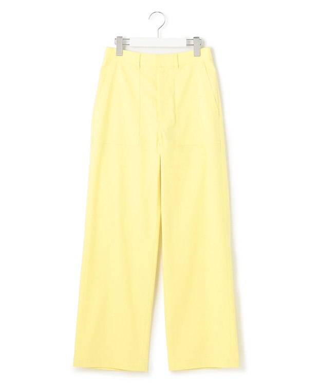 23区 【洗える】スラブツイルストレッチ ベイカー パンツ [WEB限定]イエロー系